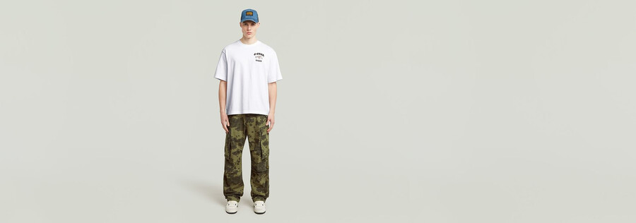 pantalon cargo droit r-3n