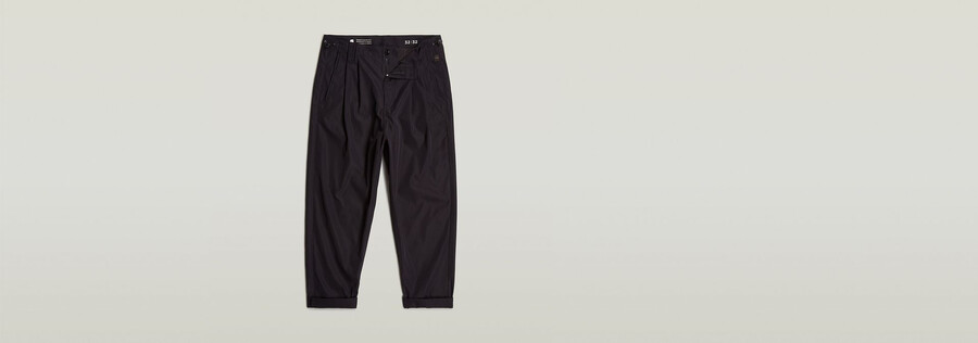chino technique plissé décontracté