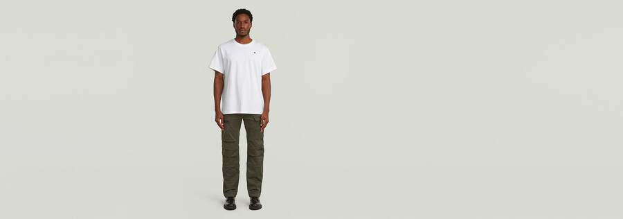 pantalon cargo droit 3d