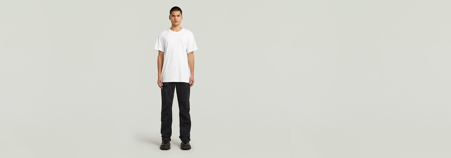 pantalon cargo droit 3d