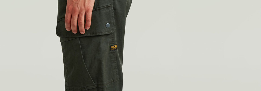 pantalon cargo droit 3d