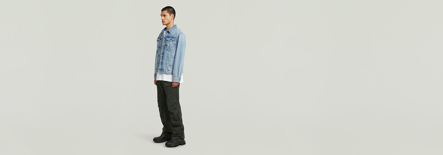 pantalon cargo droit 3d