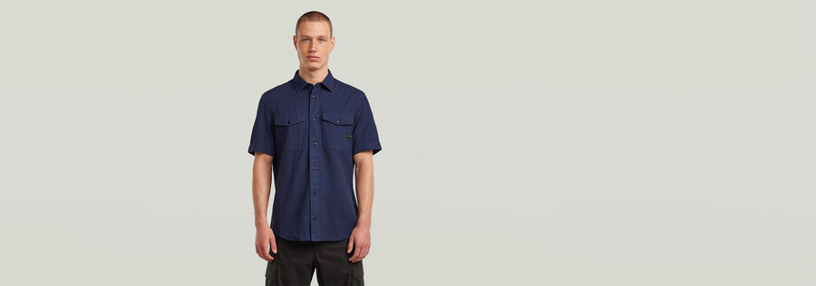 chemise marine slim