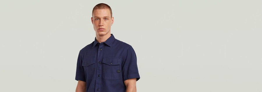 chemise marine slim