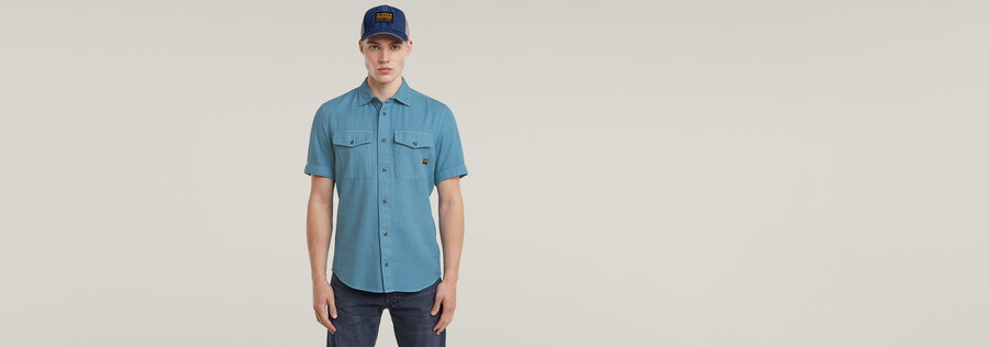 chemise marine slim