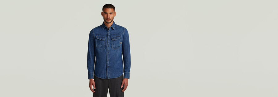 chemise en denim slim dakota