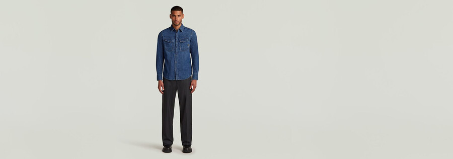 chemise en denim slim dakota
