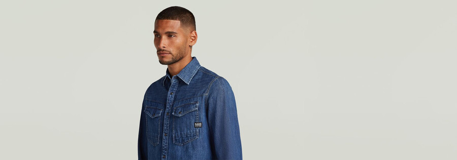 chemise en denim slim dakota