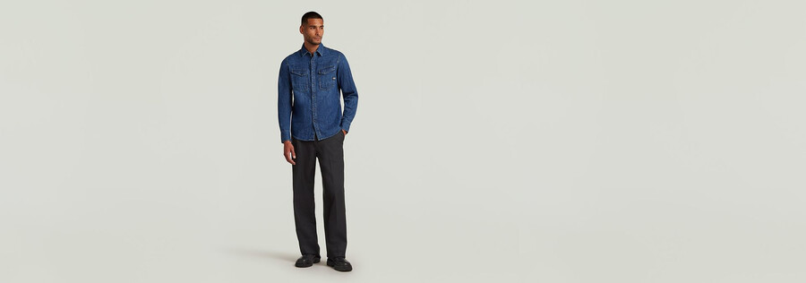 chemise en denim slim dakota