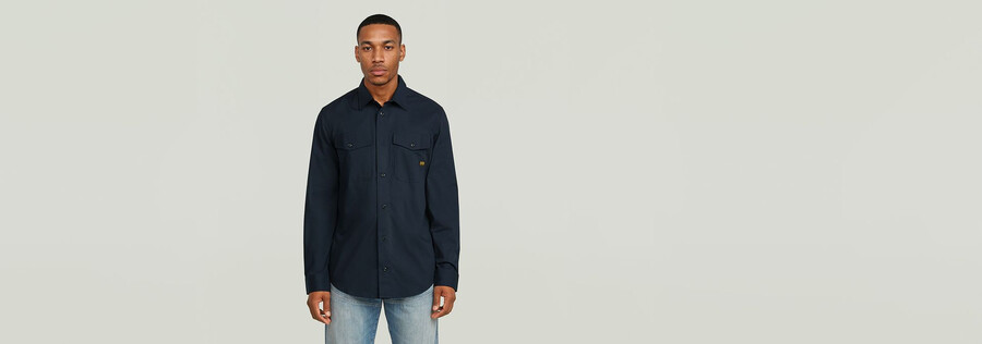 chemise marine slim