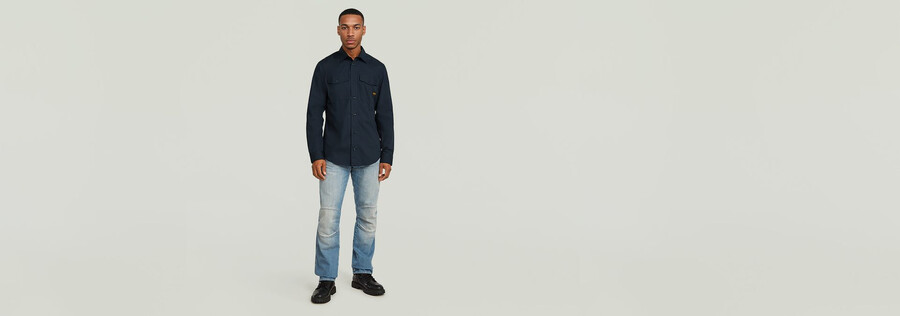 chemise marine slim