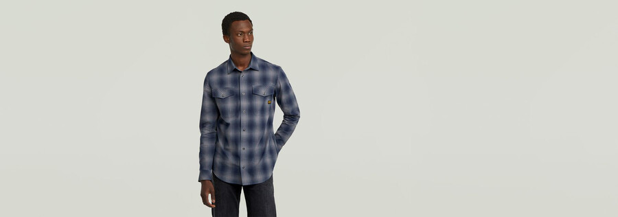 chemise marine slim
