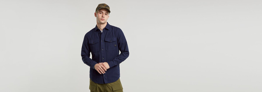 chemise marine slim