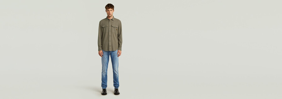 chemise marine slim