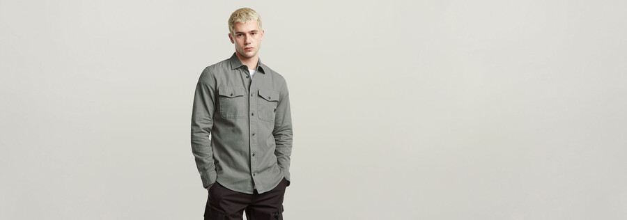 chemise marine slim
