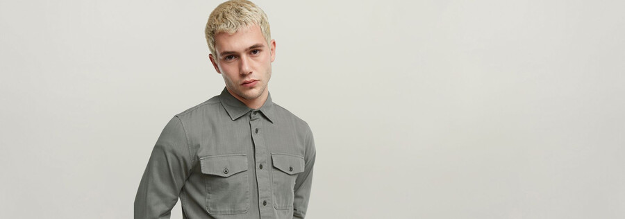 chemise marine slim