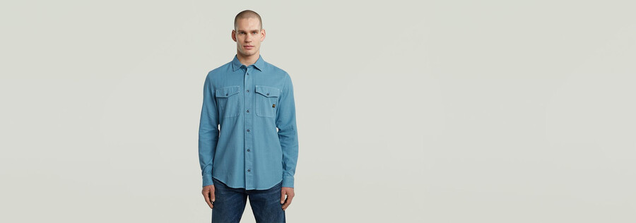 chemise marine slim