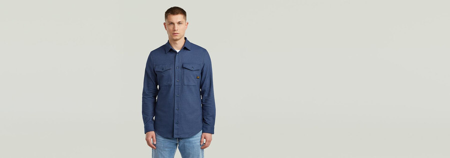 chemise marine slim