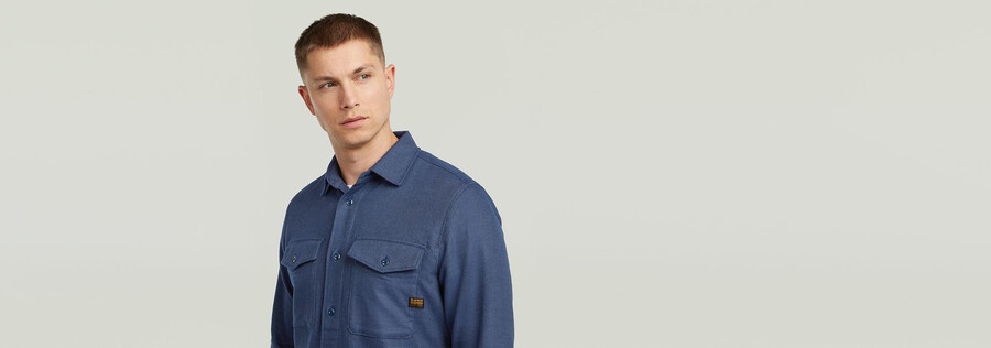 chemise marine slim