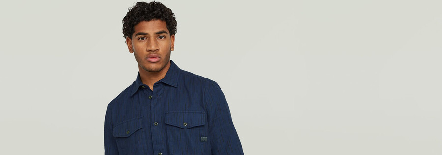 chemise marine slim
