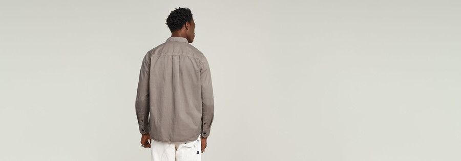 chemise classique plissée à fermeture éclair