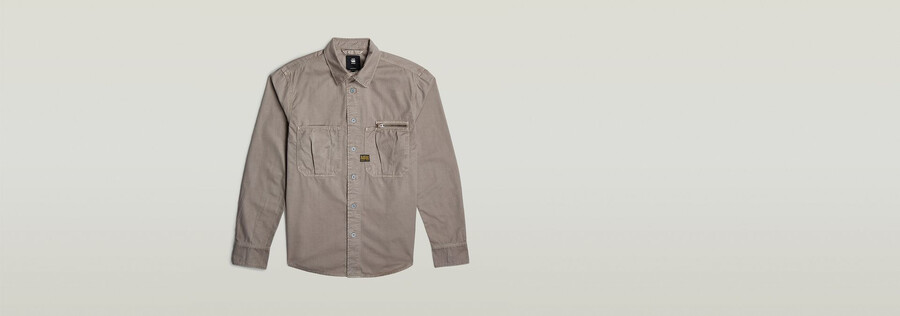 chemise classique plissée à fermeture éclair