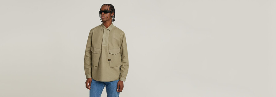 chemise décontractée anorak
