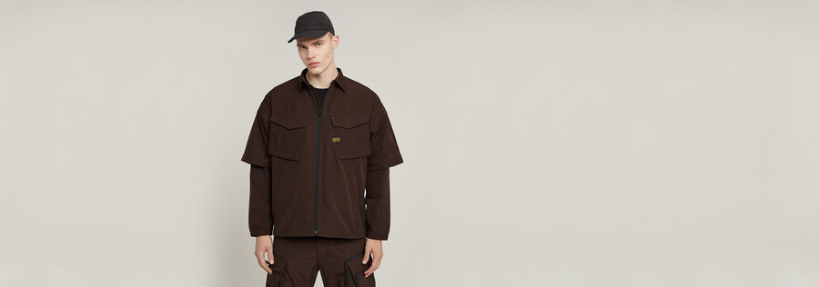 chemise modulaire décontractée