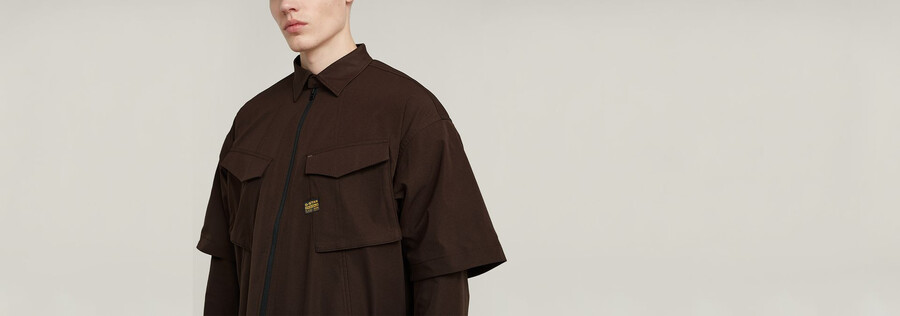 chemise modulaire décontractée