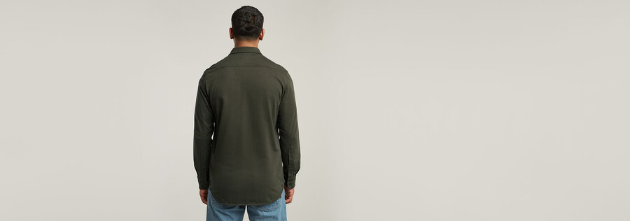 chemise en jersey à poches marines