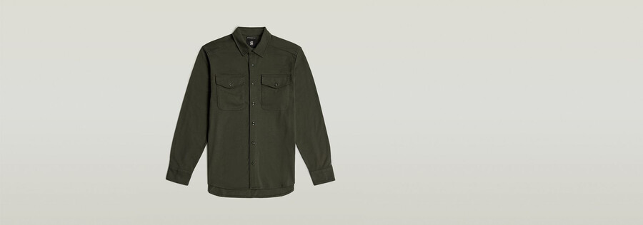 chemise en jersey à poches marines