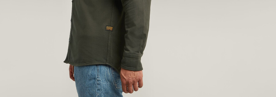 chemise en jersey à poches marines