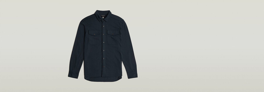 chemise en jersey à poches marines