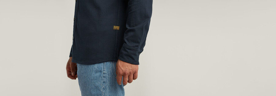 chemise en jersey à poches marines