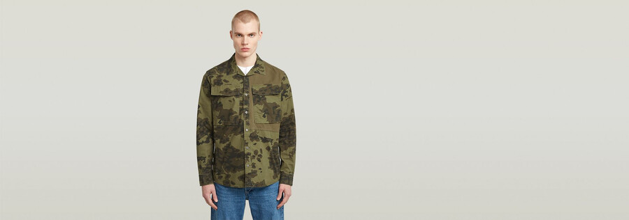 chemise de service régulière à poche cargo