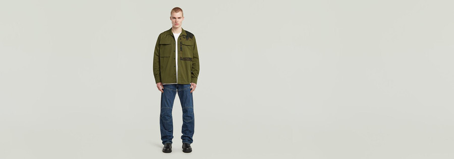 chemise de service régulière à poche cargo