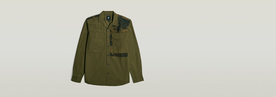 chemise de service régulière à poche cargo