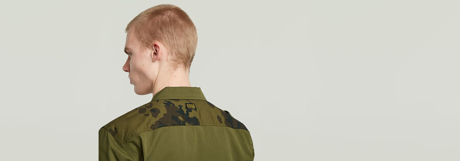 chemise de service régulière à poche cargo