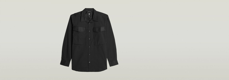 chemise classique à poche cargo