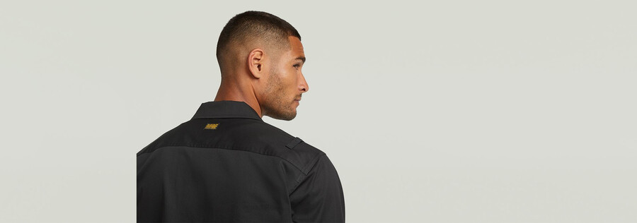 chemise classique à poche cargo
