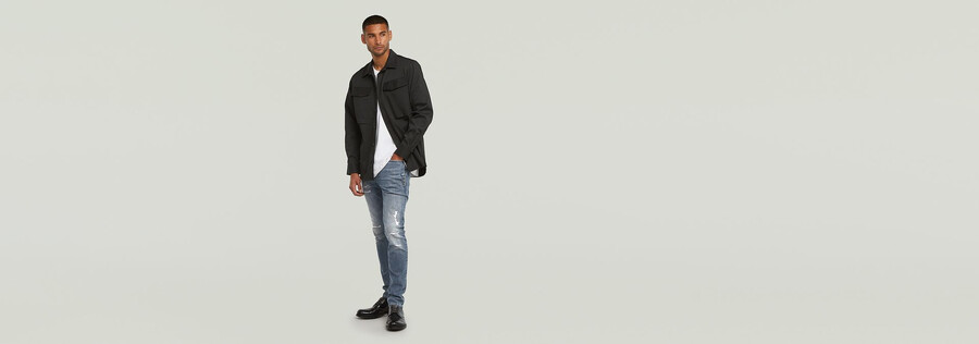 chemise classique à poche cargo