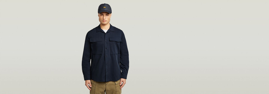 chemise classique à poche cargo