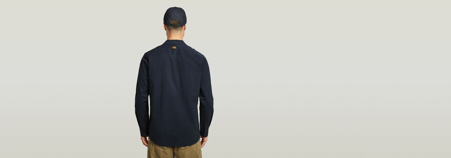 chemise classique à poche cargo