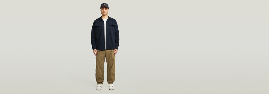 chemise classique à poche cargo