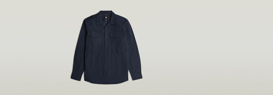 chemise classique à poche cargo