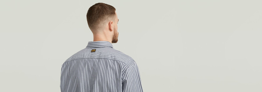 chemise classique à une poche et manches longues