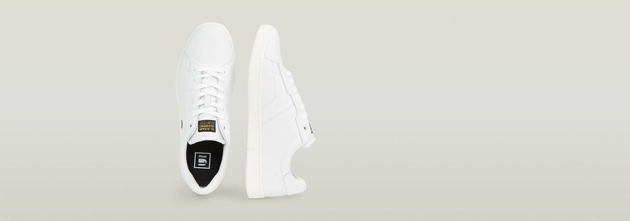 baskets en cuir cadet