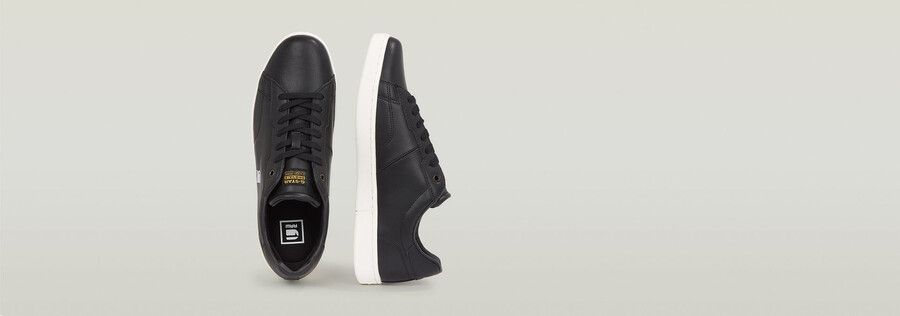 baskets en cuir cadet