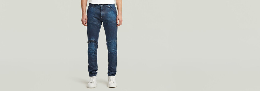jean skinny zippé 5620 aux genoux