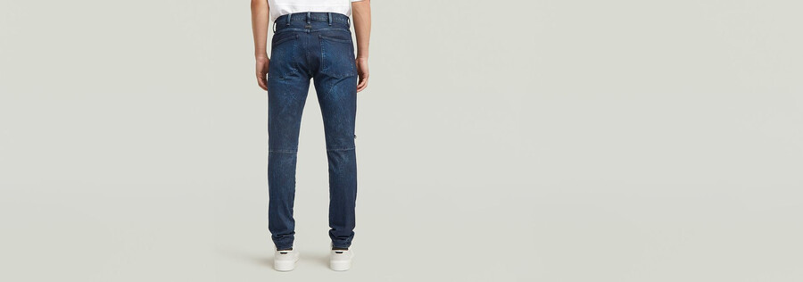 jean skinny zippé 5620 aux genoux